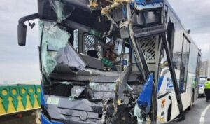 Polisi sebut kecelakaan bus TJ di Koridor 13 akibat sopir tertidur